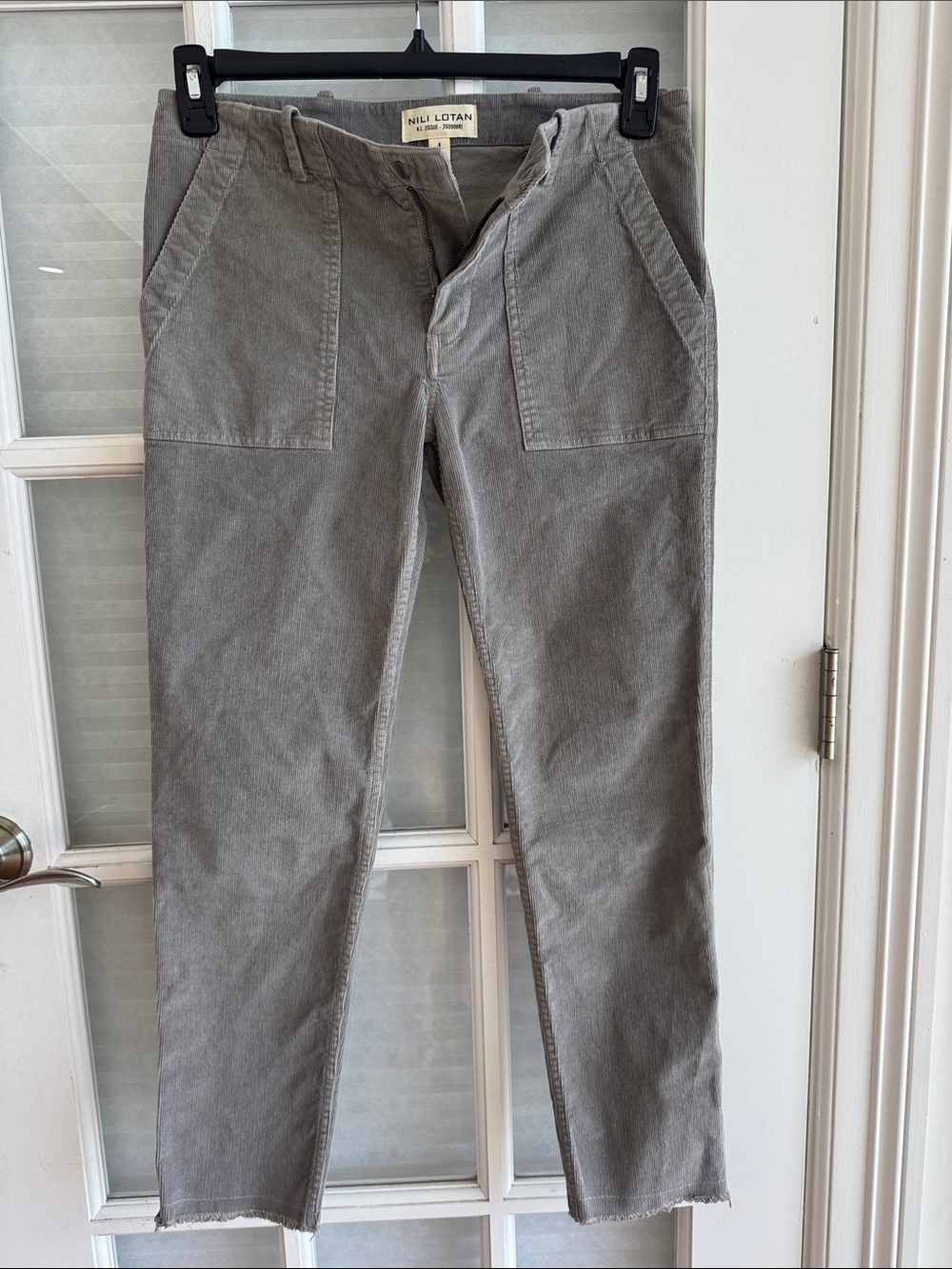 Nili Lotan Gray Corduroy Utility Pants Women Workwear Size 4 N.L. Issue 2609988 - Picture 5 of 12